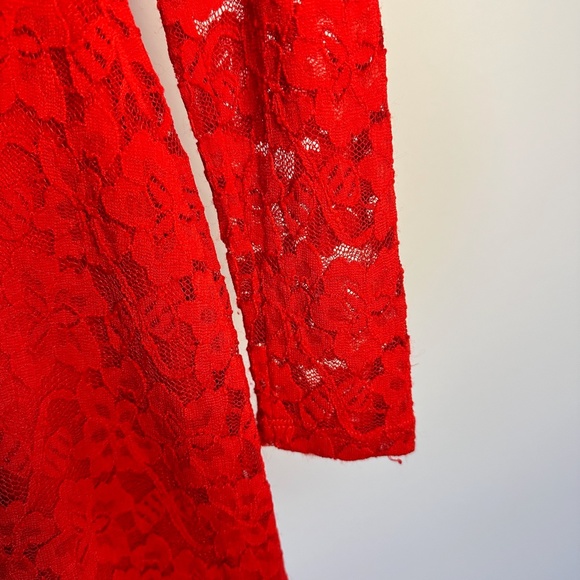 Express Red Backless Dress - Picture 5 of 9